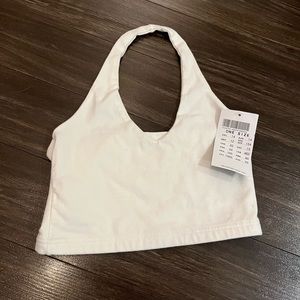 Brandy Melville Cream Halter Top